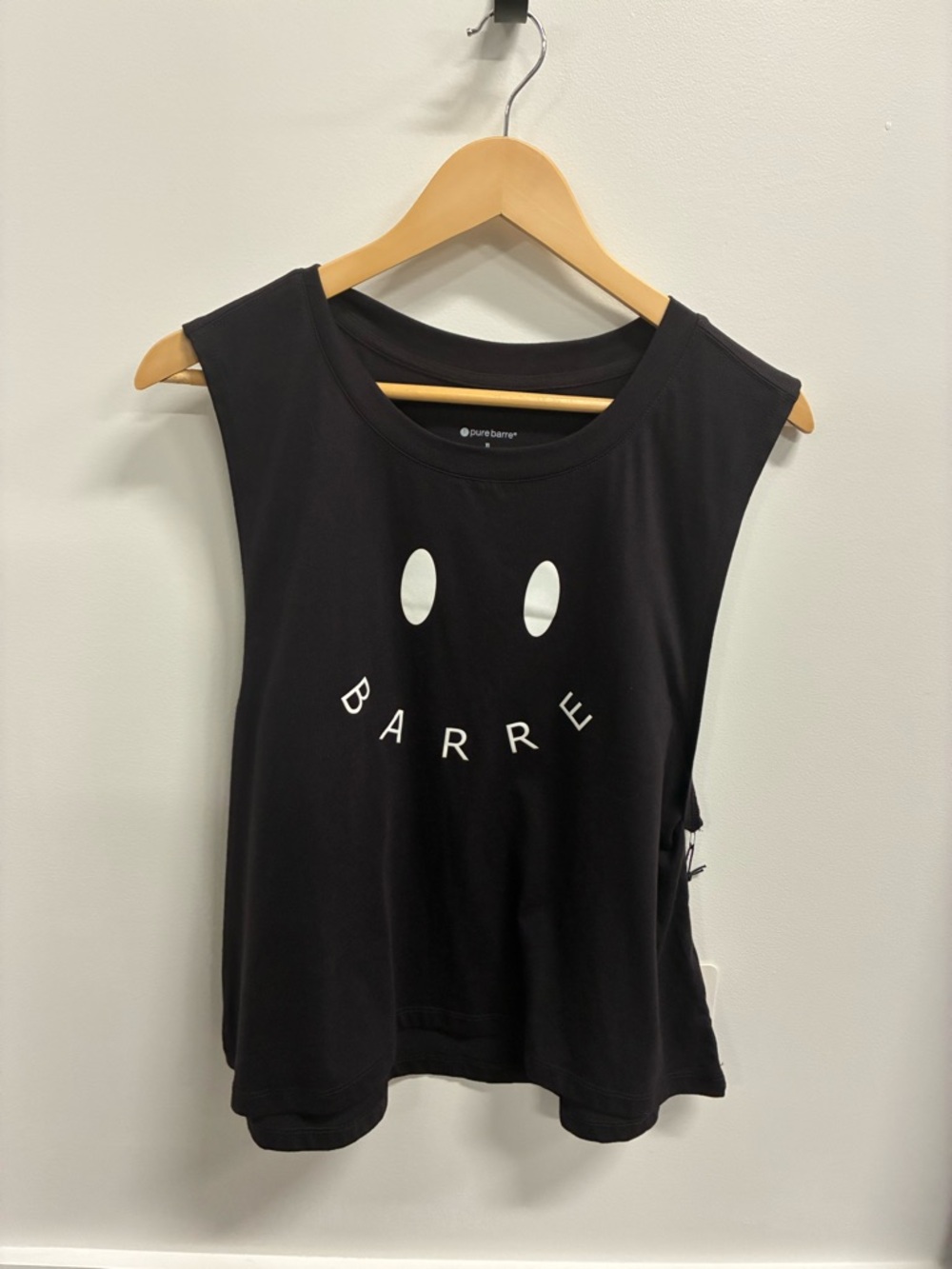 Pure Barre Black Graphic Muscle Tee